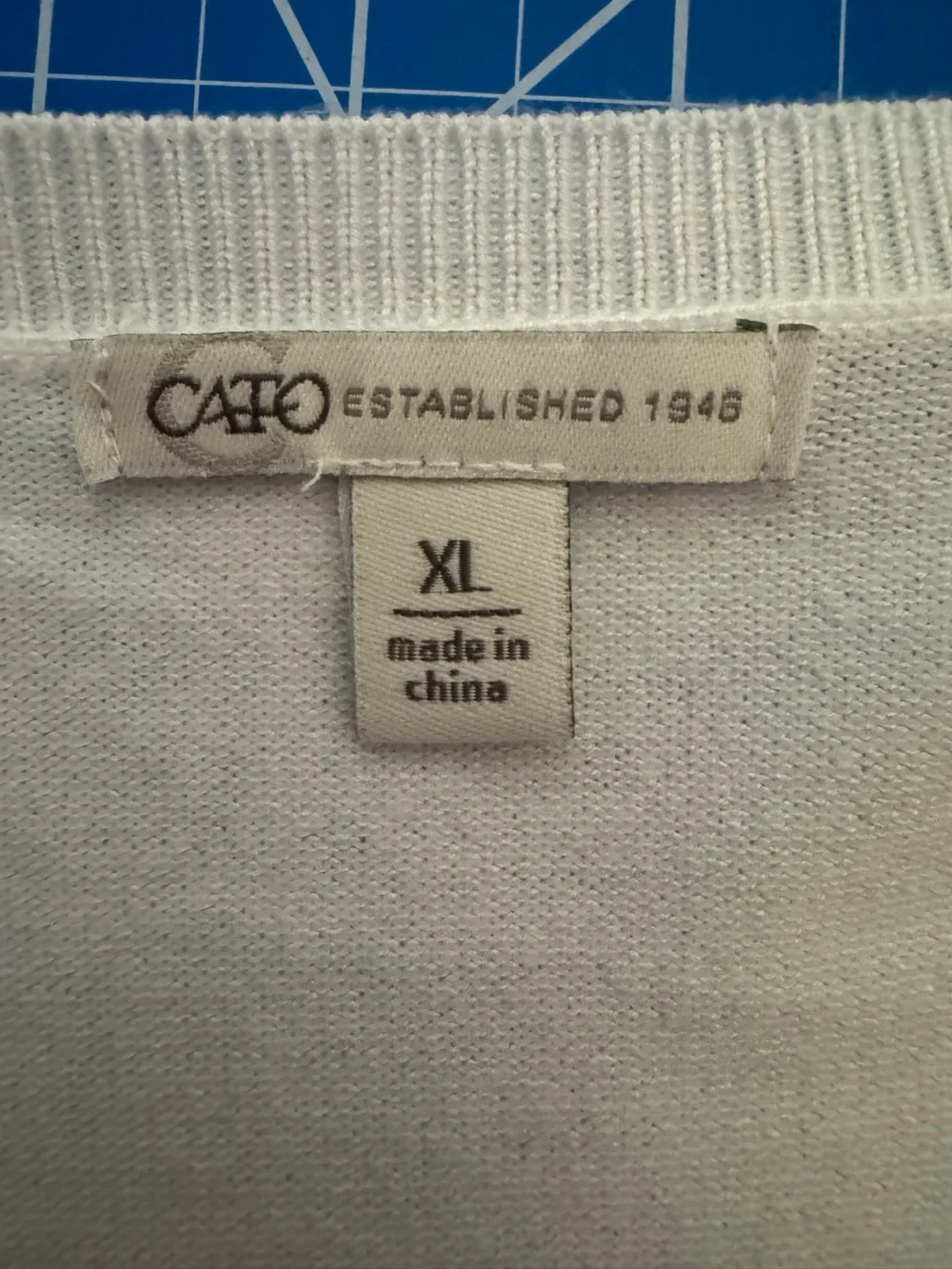 Cato White Knit Button Cardigan - Picture 2 of 6